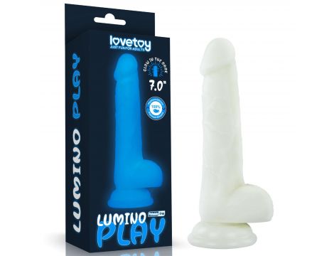 Dildo Lovetoy Lumino Play świecące niebieskie - 2