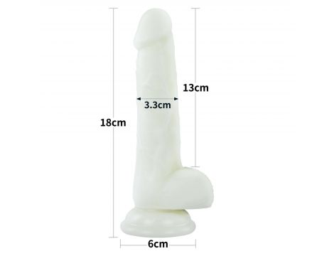 Dildo Lovetoy Lumino Play świecące niebieskie - 4