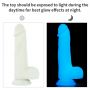 Dildo Lovetoy Lumino Play silikonowe świecące 20 cm - 4