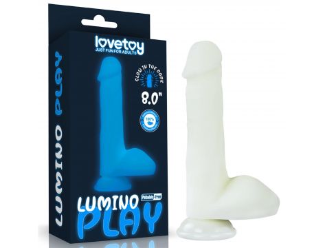 Dildo Lovetoy Lumino Play silikonowe świecące 20 cm