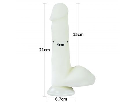 Dildo Lovetoy Lumino Play silikonowe świecące 20 cm - 2