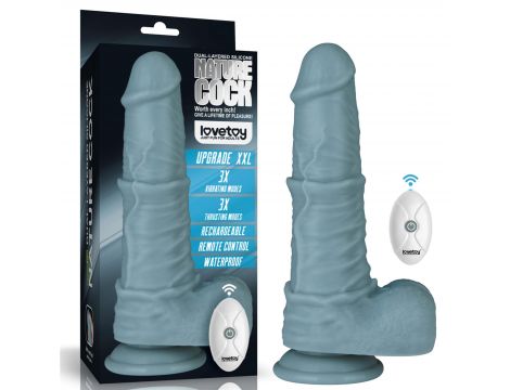 11'' Rechargeable Thrusting and Vibrating Silicone Dildo with Remote - 2