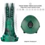 Dildo wibrujące podwójne pazury silikonowe Lovetoy 19 cm - 12