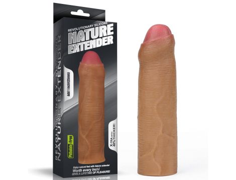 Add 1"" Revolutionary Silicone Nature Extender Uncircumcised - 6