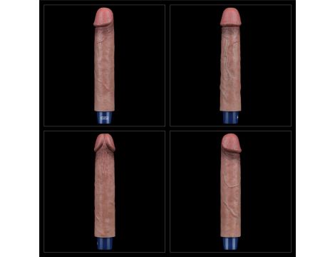 9" REAL SOFTEE Rechargeable Silicone Vibrating Dildo - 13