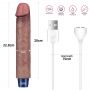 9" REAL SOFTEE Rechargeable Silicone Vibrating Dildo - 3