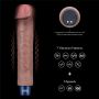 9" REAL SOFTEE Rechargeable Silicone Vibrating Dildo - 12