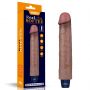 9" REAL SOFTEE Rechargeable Silicone Vibrating Dildo - 18