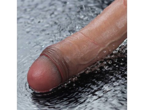 10.5" REAL SOFTEE Rechargeable Silicone Vibrating Dildo - 6