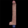 10.5" REAL SOFTEE Rechargeable Silicone Vibrating Dildo - 12