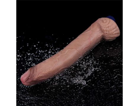 11" REAL SOFTEE Rechargeable Silicone Vibrating Dildo - 10