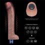 11" REAL SOFTEE Rechargeable Silicone Vibrating Dildo - 12
