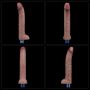 11" REAL SOFTEE Rechargeable Silicone Vibrating Dildo - 16