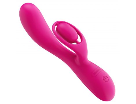 Wibrator króliczek silikonowy Lovetoy LAllure Swirl USB 20 cm - 5