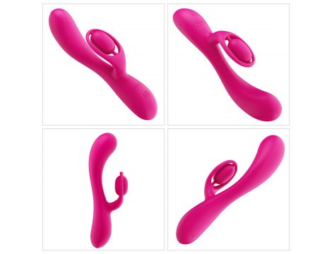 Wibrator króliczek silikonowy Lovetoy LAllure Swirl USB 20 cm - 15
