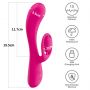 Wibrator króliczek silikonowy Lovetoy LAllure Swirl USB 20 cm - 4