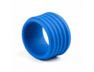 Pierścień erekcyjny Lovetoy żebrowany silikon niebieski 3,5 cm