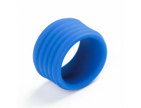 Pierścień erekcyjny Lovetoy żebrowany silikon niebieski 3,5 cm - 9