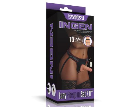 Vibrating Easy Strapon Set 7.0'' - 21