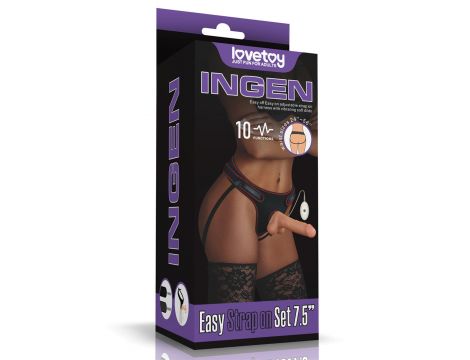 Vibrating Easy Strapon Set 7.5'' - 20