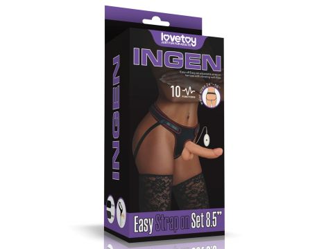 Vibrating Easy Strapon Set 8.5'' - 19