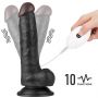Vibrating Easy Strapon Set 7.5'' Black - 3