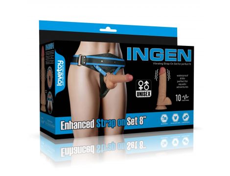 Vibrating Enhanced Strap on Set 8'' XS/S/M - 4