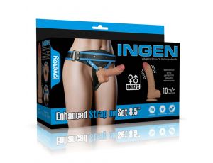 Vibrating Enhanced Strap on Set 8.5'' XS/S/M