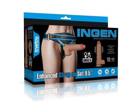 Vibrating Enhanced Strap on Set 9.5'' XS/S/M - 4