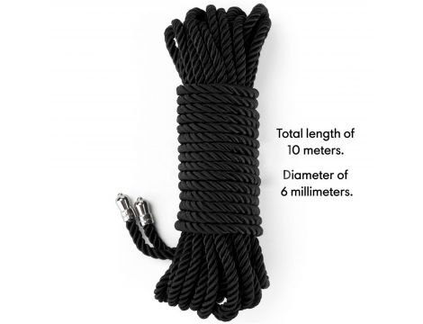 Rebellion Reign Ebony Silky Bondage Rope - 4
