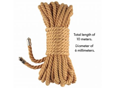 Rebellion Reign Natural Knot Bondage Rope - 2