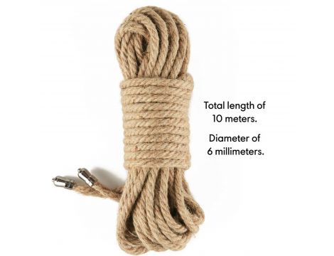 Rebellion Reign Rustic Hemp Bondage Rope - 5