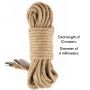 Rebellion Reign Rustic Hemp Bondage Rope - 6