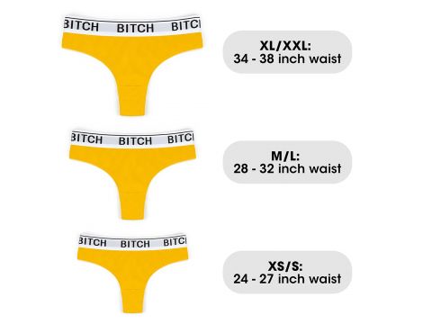 Bitch Vibrating Panties (28~32 inch waist ) - 6
