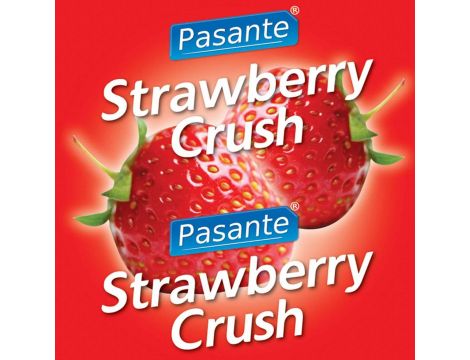 Prezerwatywy truskawkowe Pasante Strawberry Crush czerwone 144 szt - 2