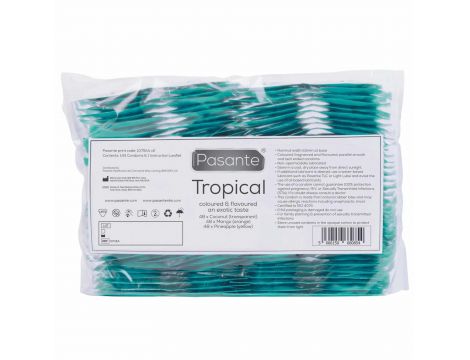 Prezerwatywy Pasante Tropical mango ananas kokos 144 szt