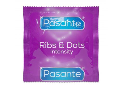 Prezerwatywy Pasante Ribs Dots Intensity prążkowane kropkowane 144 szt - 2