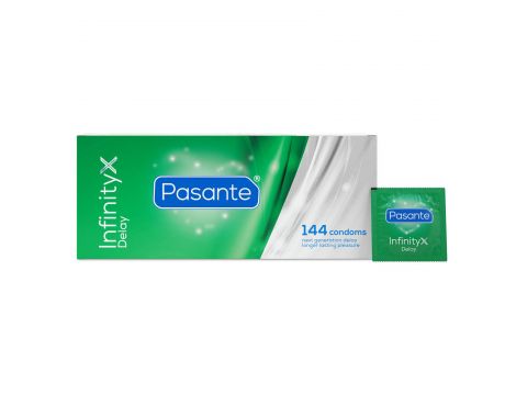 Prezerwatywa opóźniająca Pasante Infinity X Delay naturalna 19 cm 1 sztuka - 3