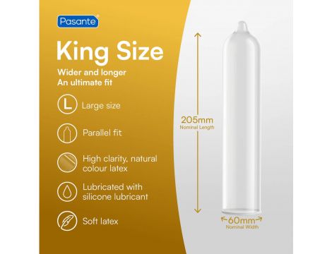 Pasante King Size Condoms 3 pcs - 3