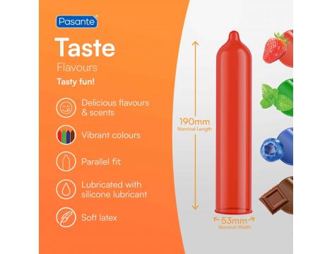 Pasante Flavours/Taste Condoms 3 psc - 2