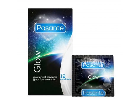 Prezerwatywy świecące w ciemności Pasante Glow 12 szt - 2