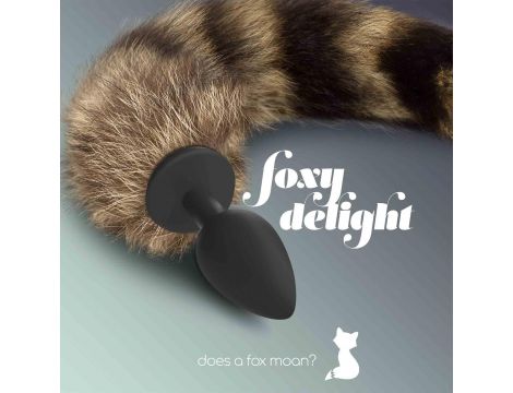 Korek analny silikonowy z ogonem Crushious 36 cm - 4