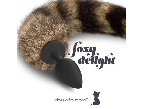 Korek analny silikonowy z ogonem Crushious 36 cm - 6