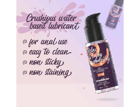 Lubrykant analny wodny Crushious 50 ml z pompką - 3
