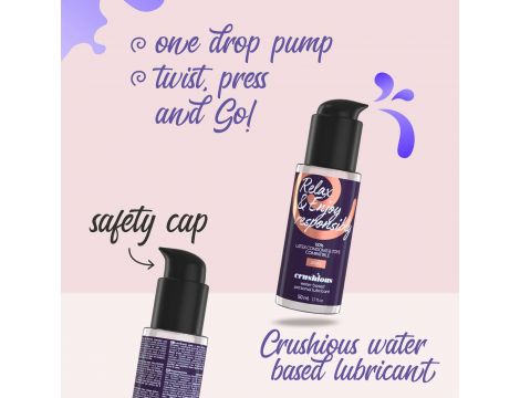 Lubrykant analny wodny Crushious 50 ml z pompką - 5