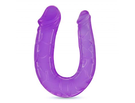 Dildo podwójne Double Trouble Crushious fioletowe 27 cm - 3