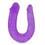 Dildo podwójne Double Trouble Crushious fioletowe 27 cm - 4