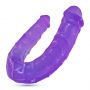 Dildo podwójne Double Trouble Crushious fioletowe 27 cm - 2