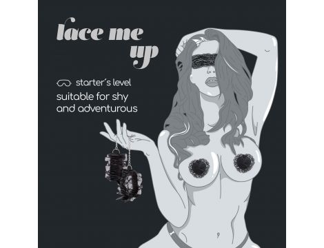 Koronowy Zestaw Bondage Lace Me Up Crushious Czarny - 7