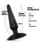 Korek analny piramidowy Crushious Olly czarny 11 cm - 4